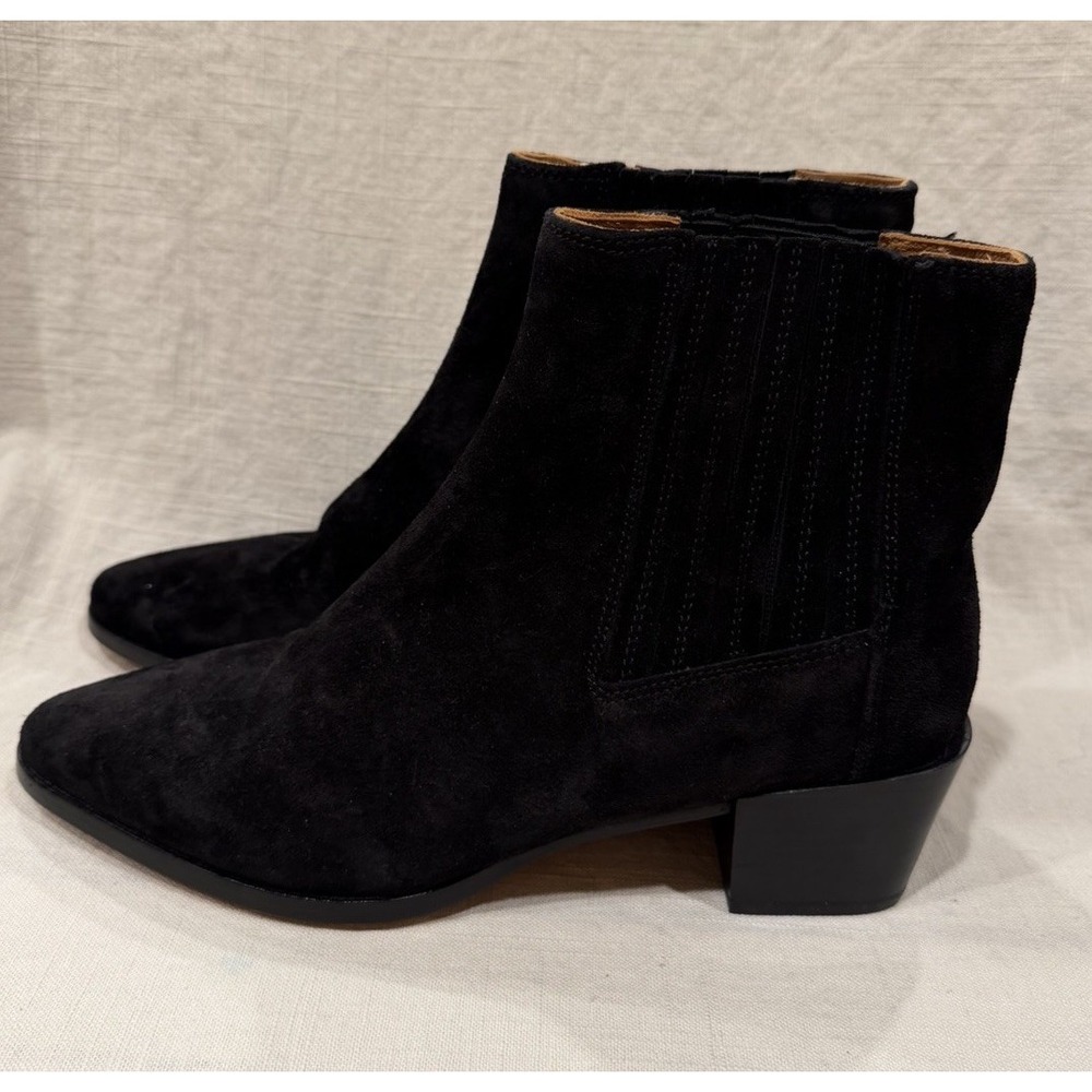 Rag & Bone Womens Gray Back Pull-Tab Icon Rover Suede Leather Chelsea 41 / 10.5
